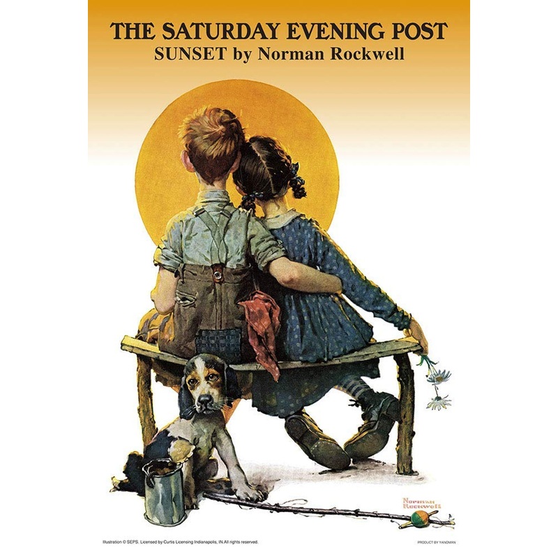 Yanoman Jigsaw Puzzle 03-891 Norman Rockwell Sunset (300 Pieces)