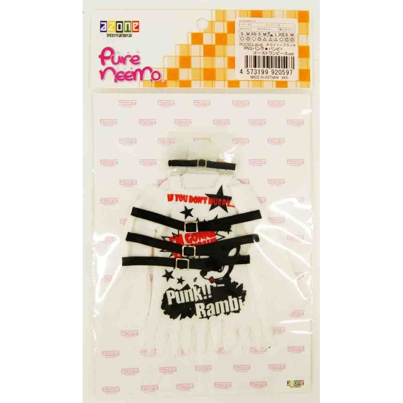 Azone POC504-WHB 1/6 Pure Neemo S Punk Bambi Ghost Dress Set (White & Black)