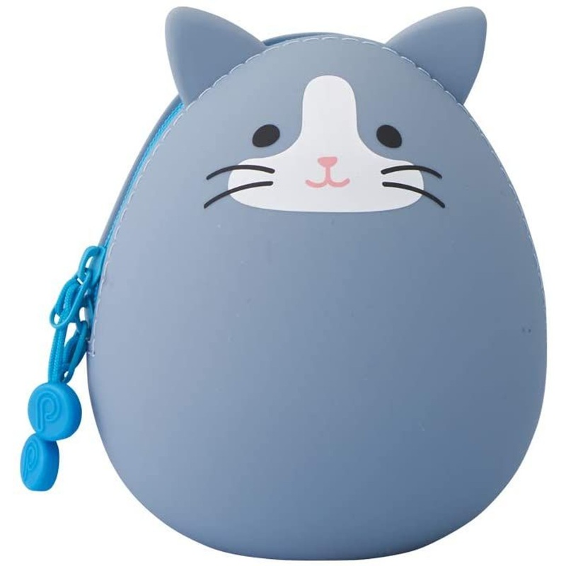 LIHIT LAB. SMART FIT PuniLabo Egg Pouch (Gray Cat)