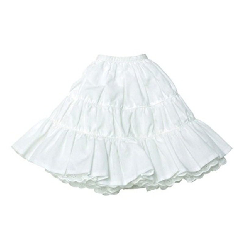 Azone FAR194-WHT for 50cm doll Natural Girly Tiered Skirt Off White