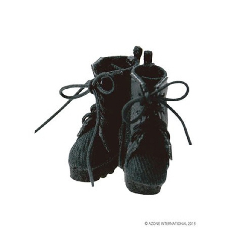 Azone PIC088-BLK 1/12 Picco Neemo Military Combat Boots Black
