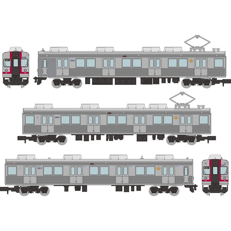 Tomytec Izukyu Series 8000 (TA-7 Configuration/Event Painting) 3 Cars Set C (N scale)