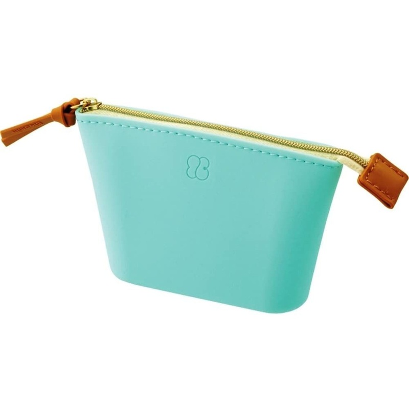LIHIT LAB. Bloomin Wide Open Pouch S size (Mint Green)