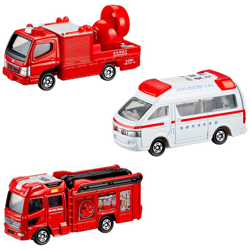 Takara Tomy Tomica Gift 119!  Emergency Vehicle & DVD Set (112228)