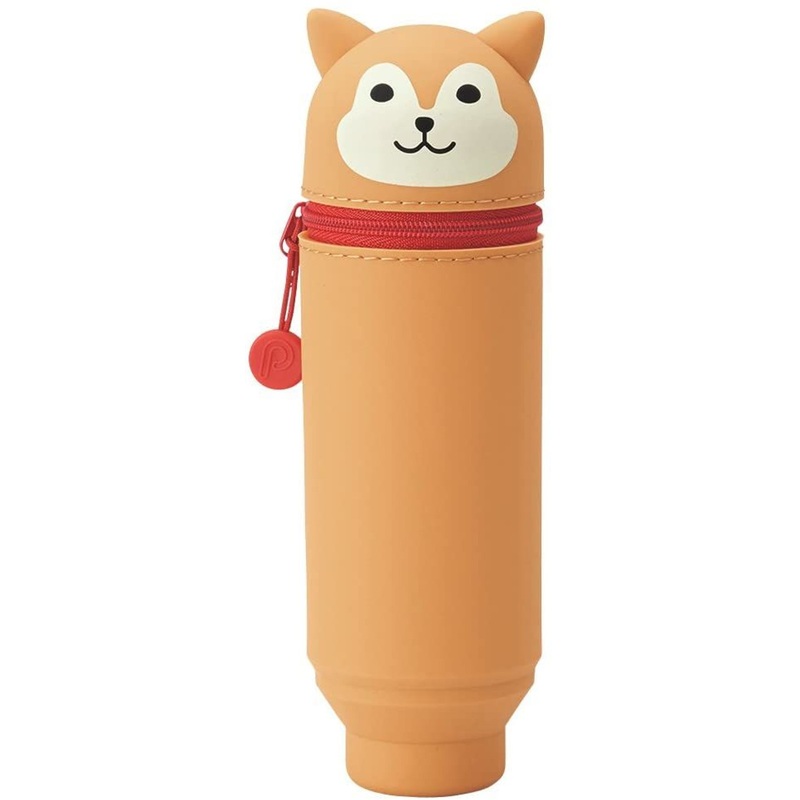 LIHIT LAB. Smart Fit PuniLabo Stand Pen Case Shibainu (Japanese Dog)