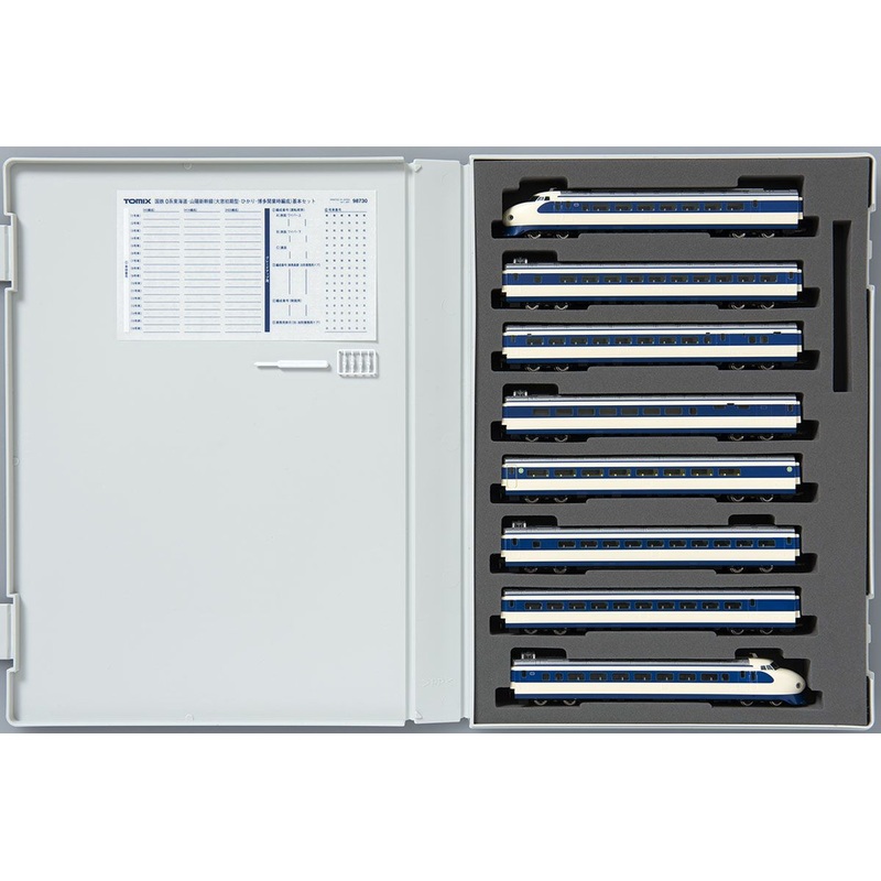 Tomix 98730 JNR Series 0 Tokaido/ Sanyo Shinkansen ‘Large Window Early Type/ Hikari/ Hakata Opening Configuration’ 8 Cars Set (N scale)