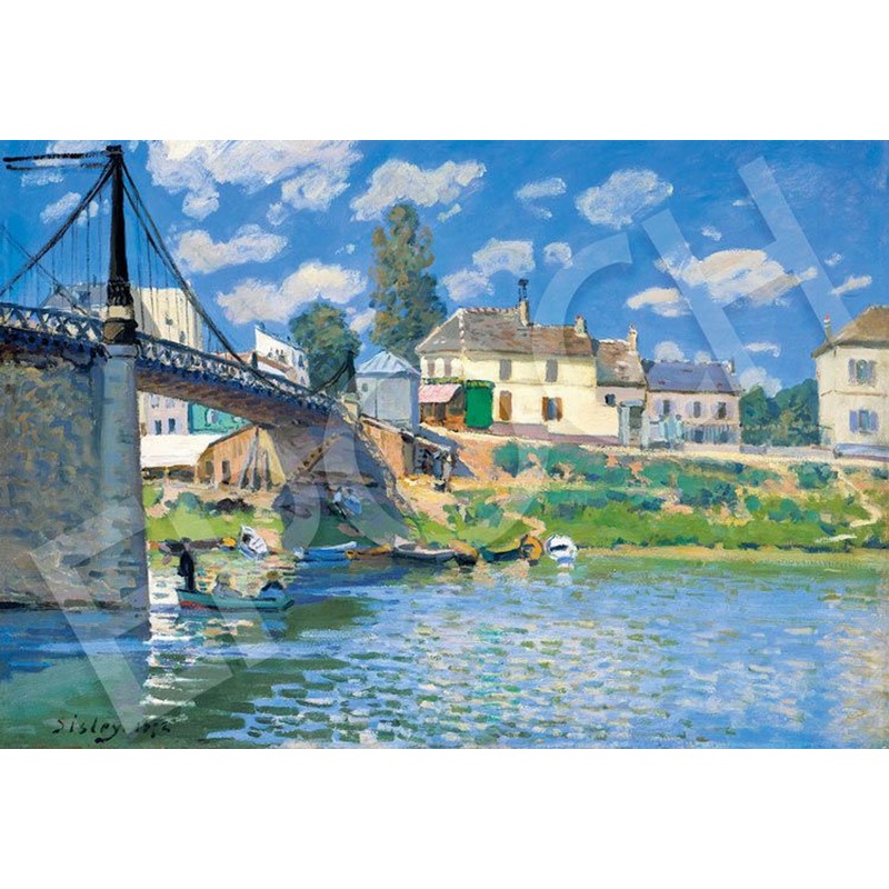 Epoch 31-028 Jigsaw Puzzle Bridge at Villeneuve-la-Garenne by Alfred Sisley (1053 S-Pieces)