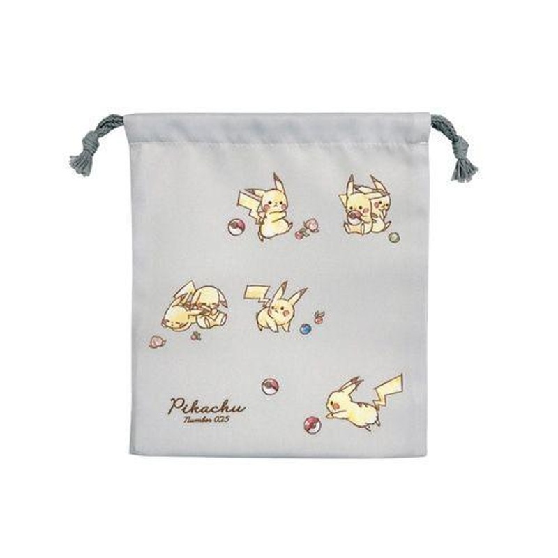 Pokemon Center Drawstring Bag “Pikachu Number 025” Outing Weather