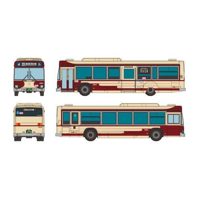 Tomytec Bus Collection Kintetsu Bus Hino Blue Ribbon Reproduction Painting Design Bus (N scale)