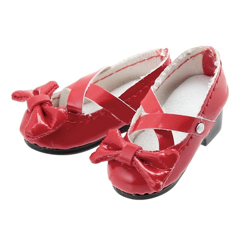 Azone AKT085-RED Ribbon Cross Strap Shoes (Red)