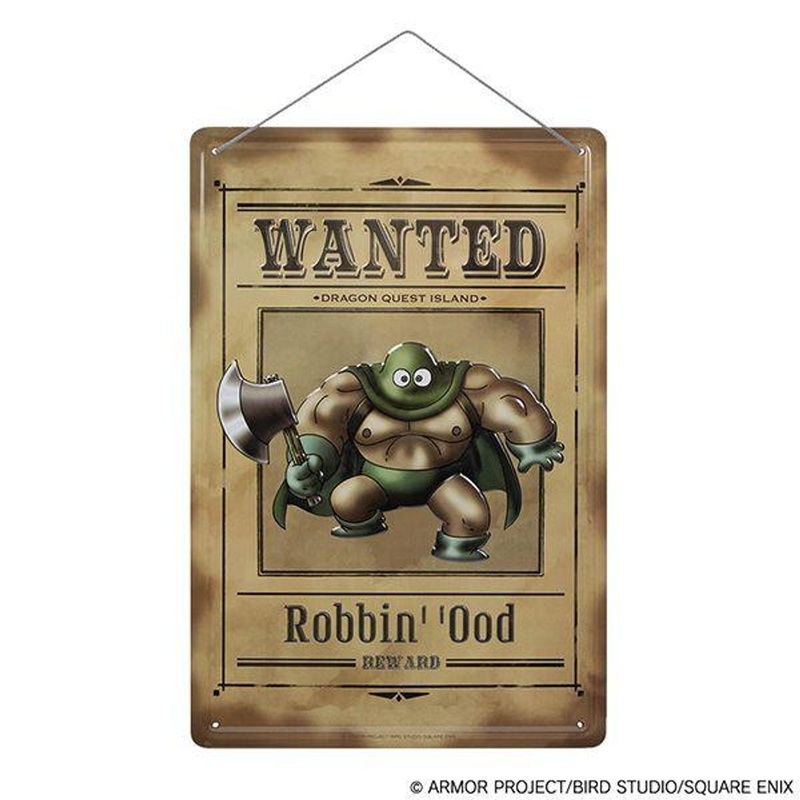 Square Enix Dragon Quest Relief Plate Robbin’ ‘Ood Wanted Poster