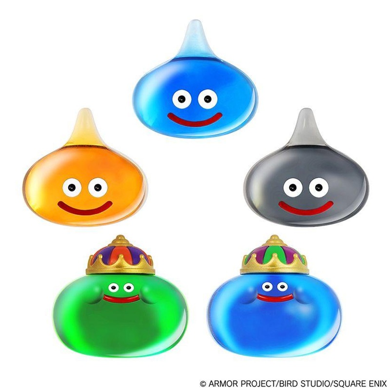 Square Enix Smile Slime Acrylic Clear Magnet – King Slime Appears (Set of 5) (Dragon Quest)