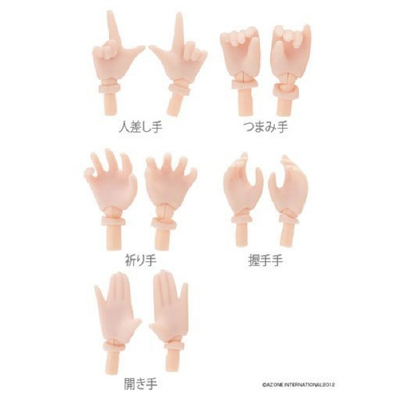 Azone PFL011-FLS Pure Neemo Flection Op Parts Set C Skin Color