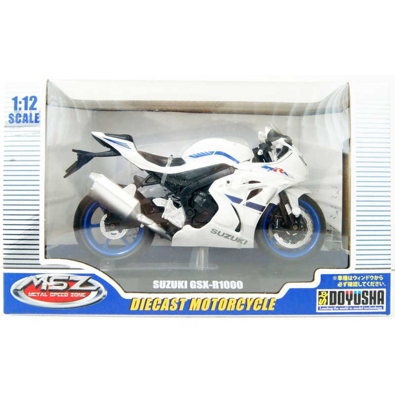 Doyusha 1/12 SUZUKI GSX-R1000 White Die Casting Finished Model