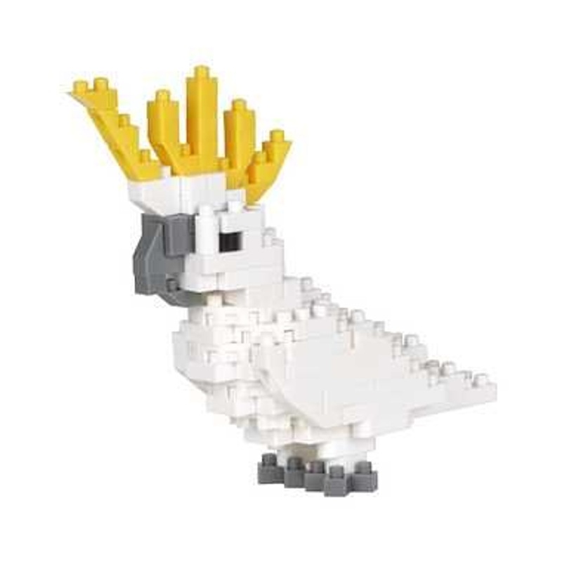 Kawada NBC-344 Nanoblock Sulphur-crested Cockatoo