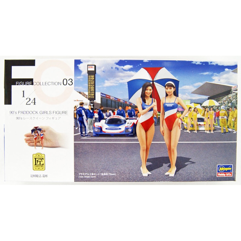 Hasegawa FC03 90’s Paddock-Girls 2 Figure Set 1/24 scale kit