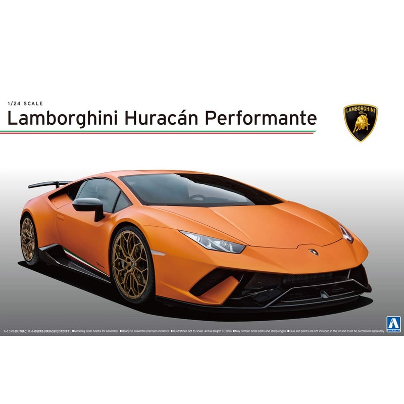 Aoshima 56004 Lamborghini Huracan Performante 1/24 Scale kit