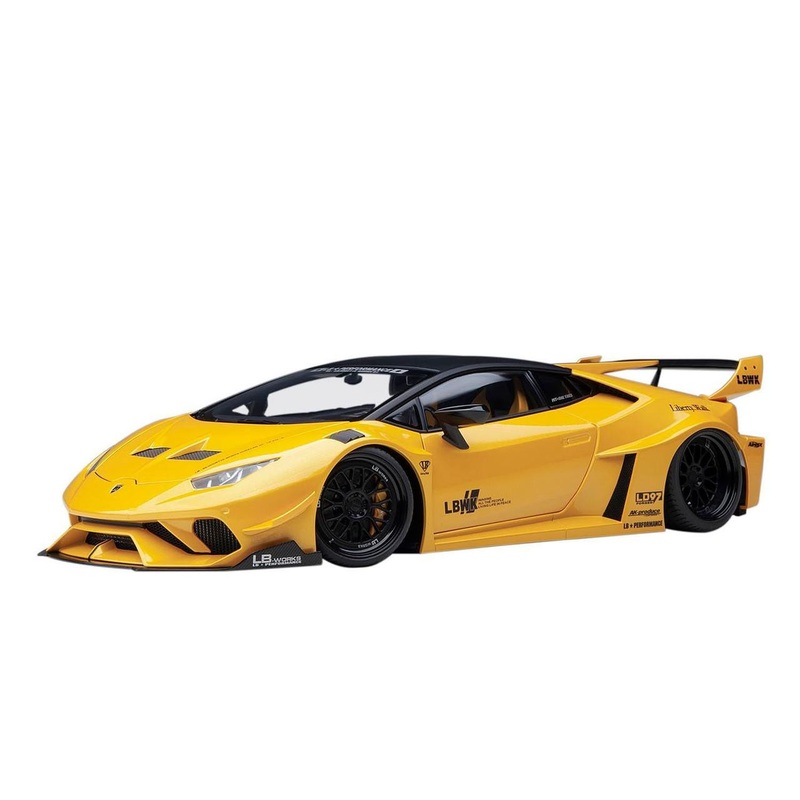 AUTOArt 1/18 Liberty Walk LB-Silhouette Works Lamborghini Huracan GT (Metallic Yellow) Finished Model
