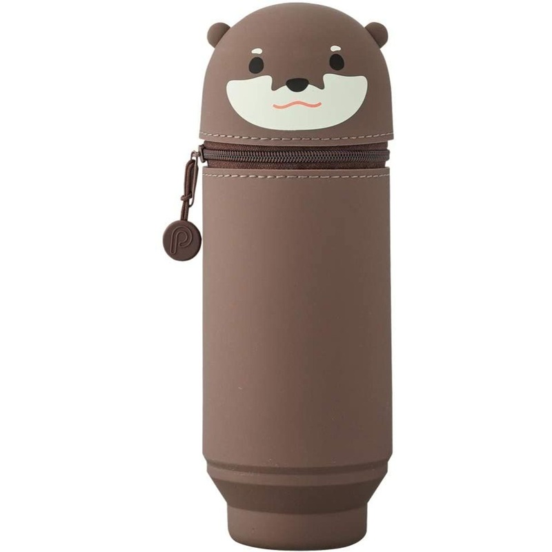 LIHIT LAB. Smart Fit PuniLabo Stand Pen Case Otter (Big size)