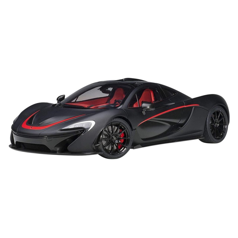 AUTOArt 1/12 McLaren P1 (Matte Black/Red) Finished Model