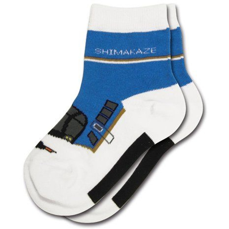 Railway Socks for Kids (Tetsushita Long) Shimakaze (Size 15-21cm)