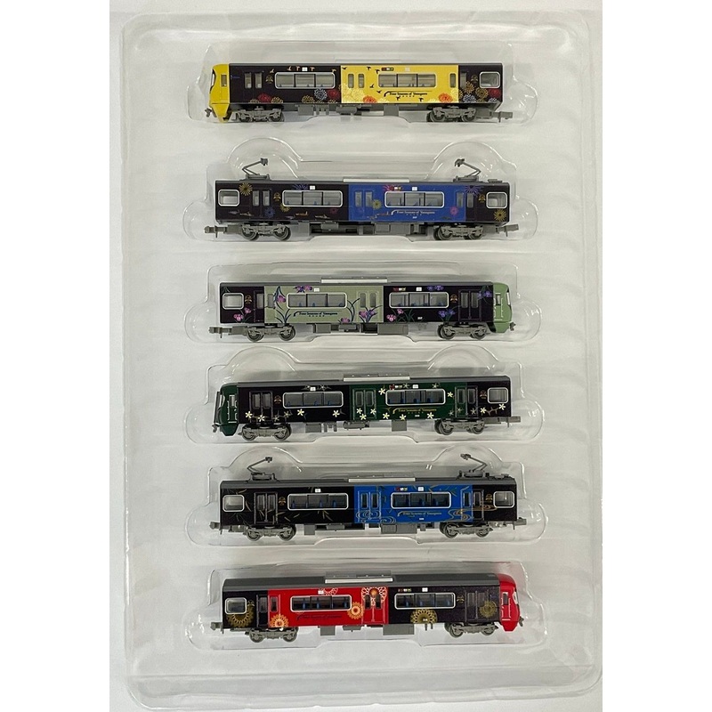 Tomytec Nishi Nippon Railroad Type 3000 Yanagawa Sightseeing Train ‘Mizuto’ 6 Cars Set (N scale)