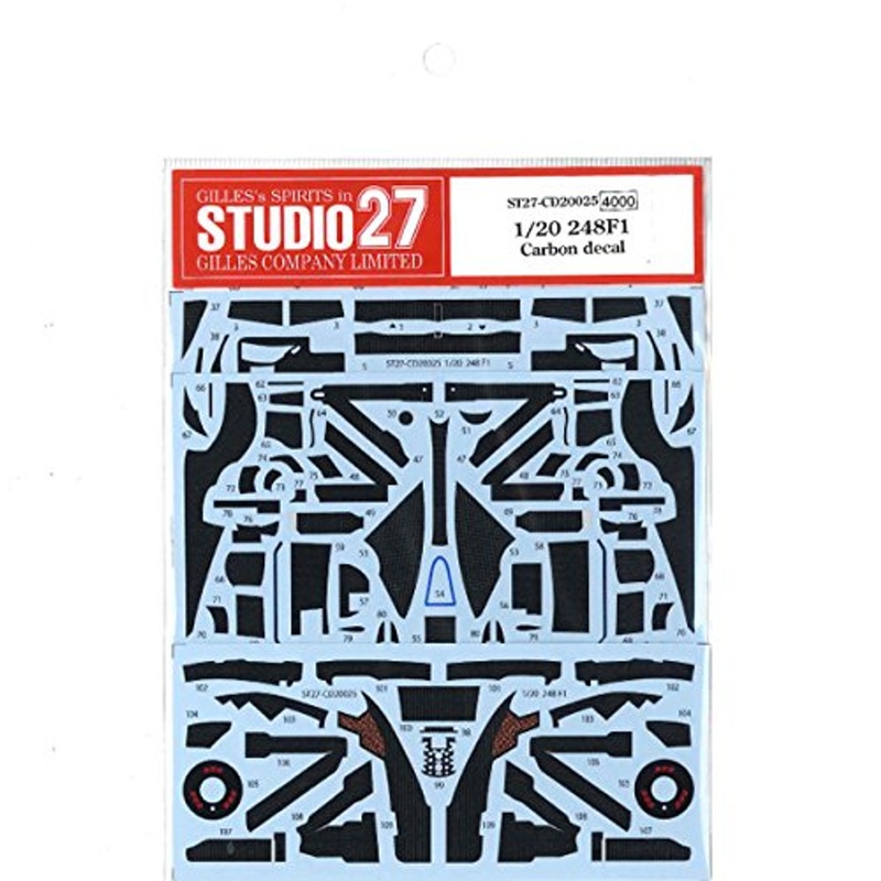 Studio27 ST27-CD20025 Ferrari 248F1 Carbon decal for Fujimi 1/20