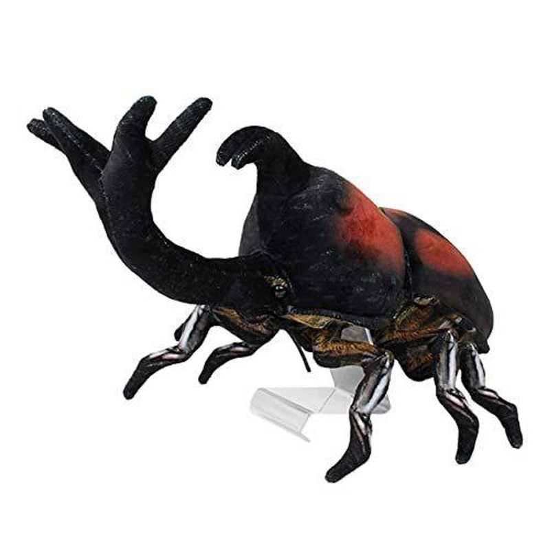 Taiyo Sangyo Wildography Plush Japanese Rhinoceros Beetle (Kabutomushi)