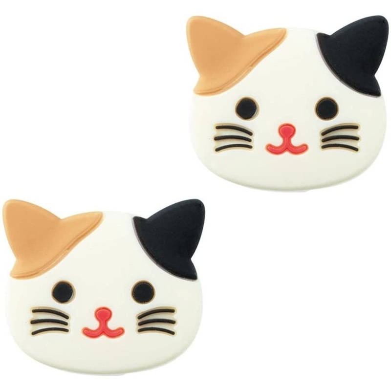 LIHIT LAB. Smart Fit PuniLabo Magnet Pin Set(2 pcs) Calico Cat