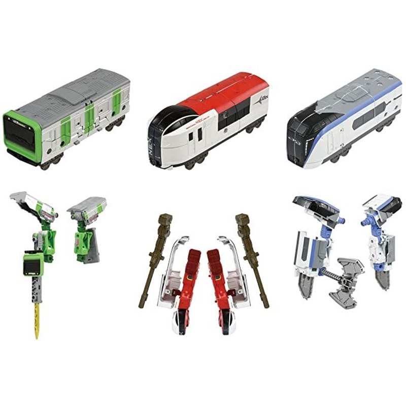 Takara Tomy Pla-Rail Shinkansen Transformation Robot Zailiner Set