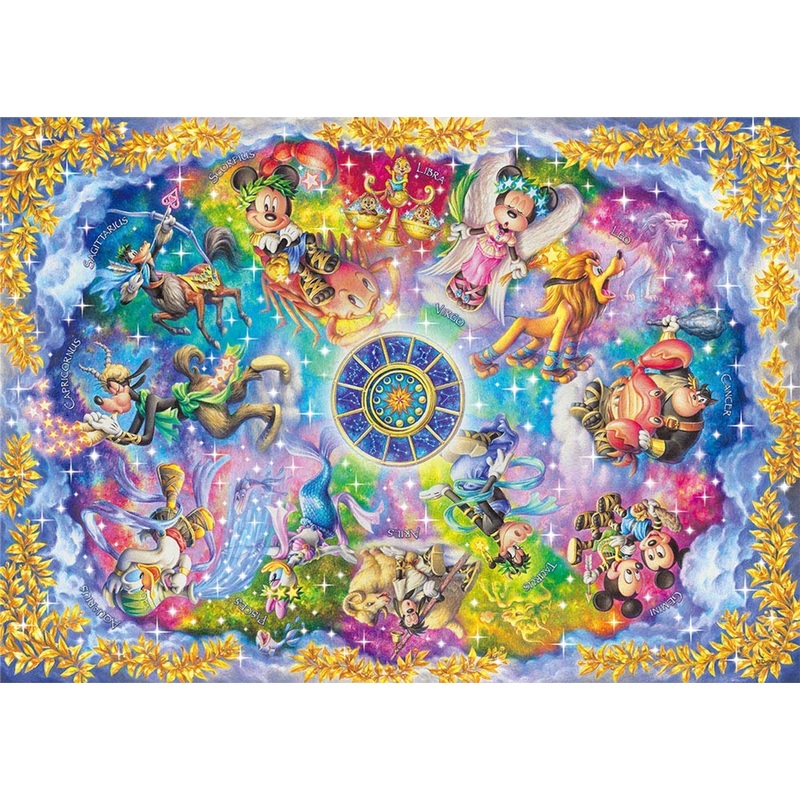Tenyo Japan Jigsaw Puzzle DW-1000-003 Disney Zodiacal Constellations (1000 S-Pieces)