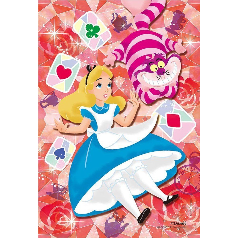 Yanoman 97-135 Jigsaw Puzzle Prism Art Petit Disney Alice in Wonderland Glass Wonder  (70 Pieces)