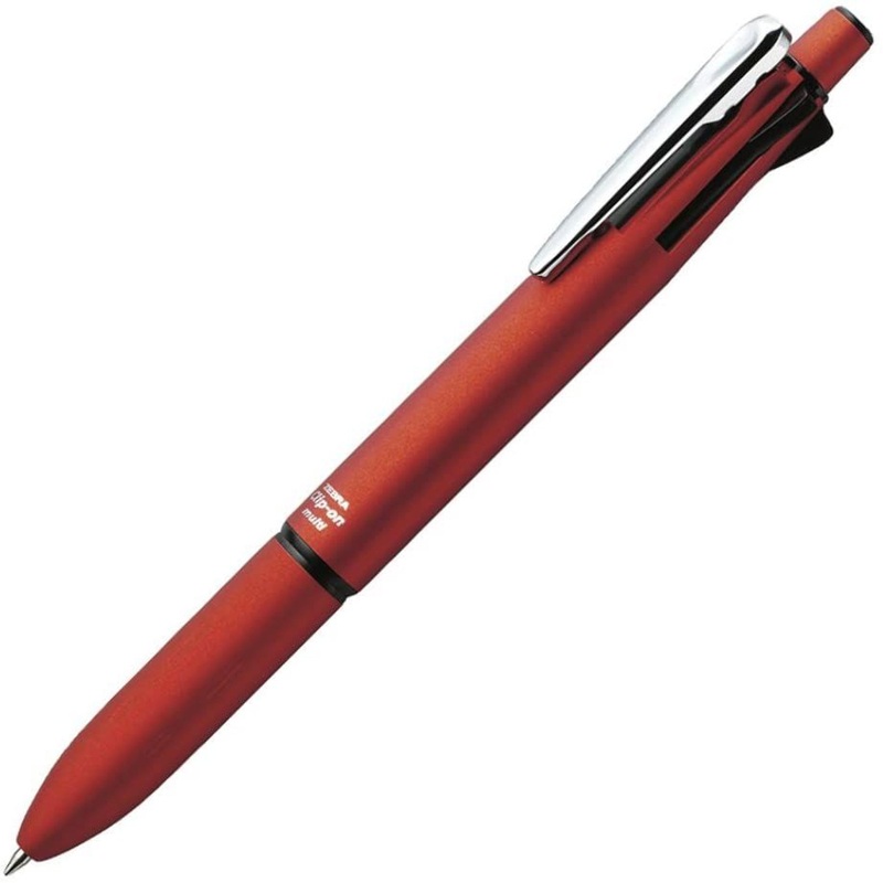 Zebra Clip-on multi 2000 Multifunction Pen 0.7mm Red