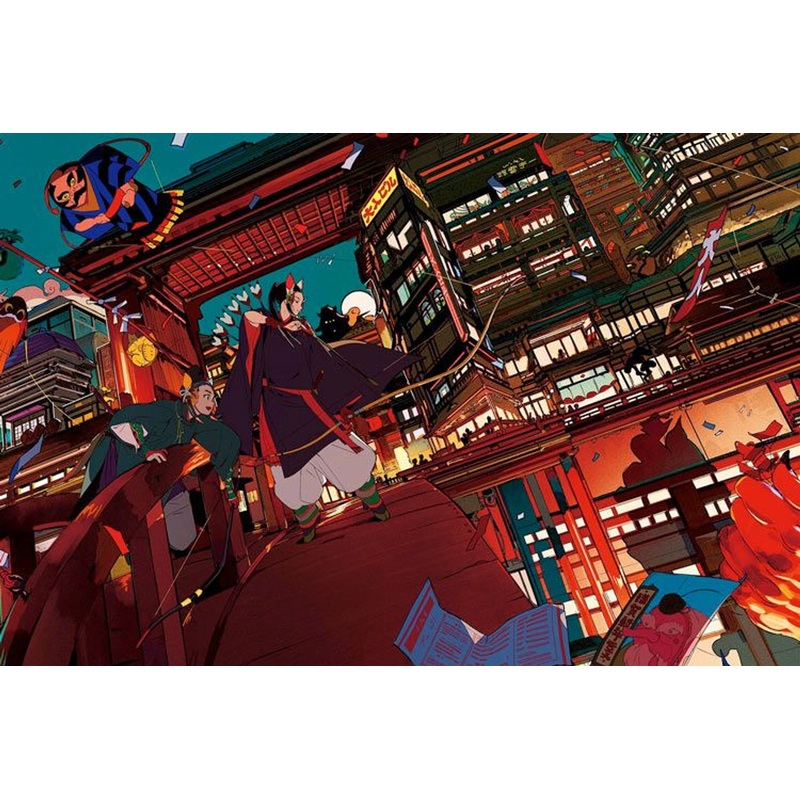 Epoch 11-603s Jigsaw Puzzle Beginning of the Year Demon Elimination by Ukumouiti (1000 Pieces)