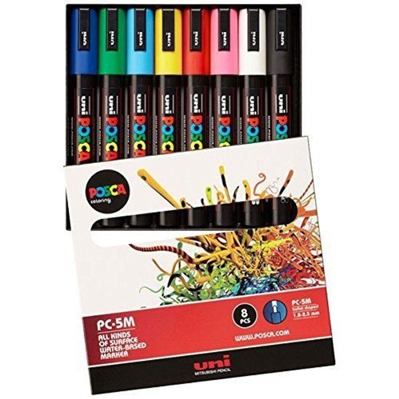 Mitsubishi Pencil uni POSCA Medium 1.8-2.5mm 8 colors set